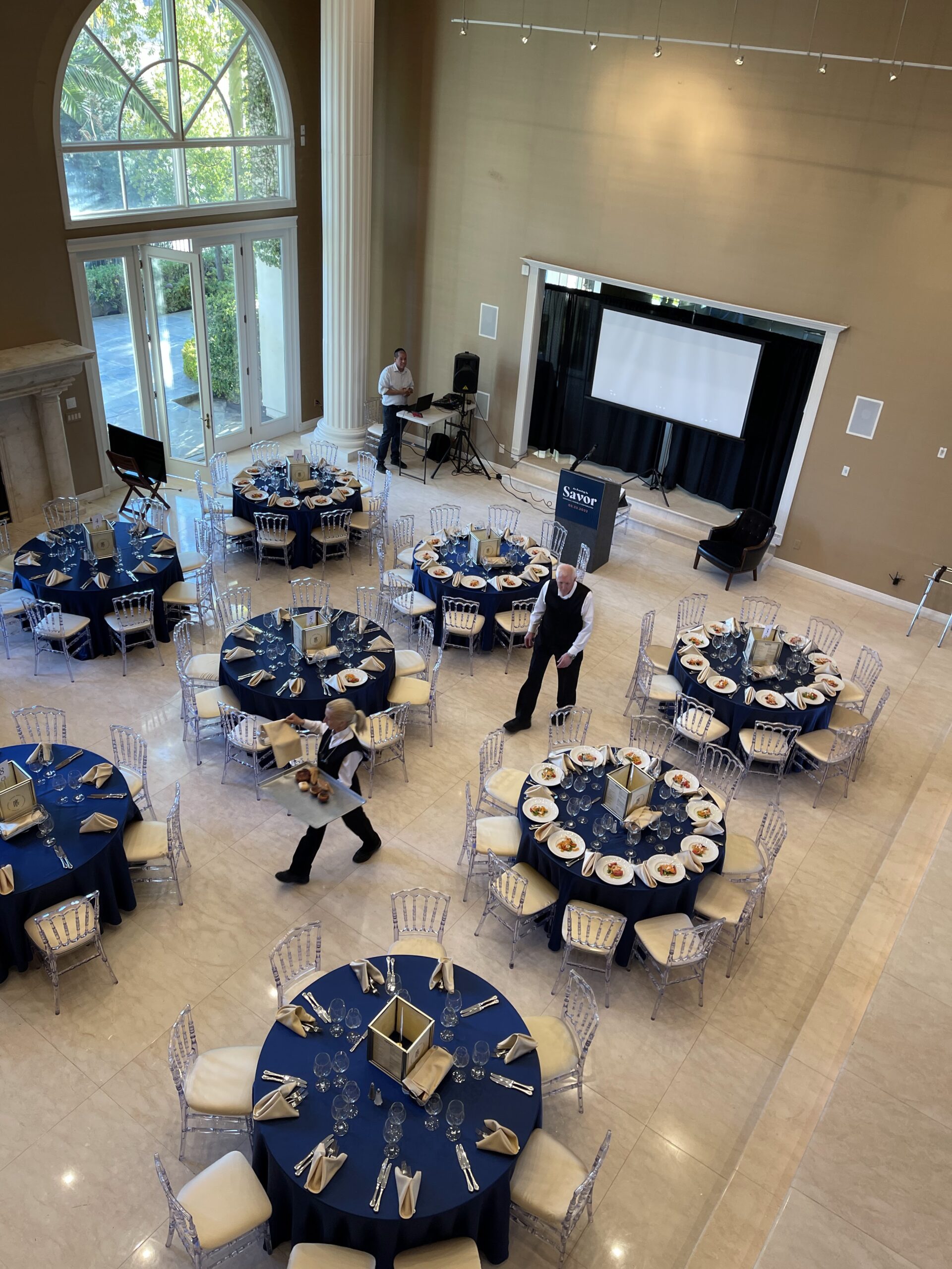 View of Grand Ballroom from left balcony